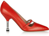 Thumbnail for your product : Miu Miu Leather Mary Jane pumps