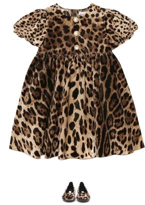 Dolce & Gabbana Leopard cotton-blend dress