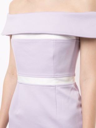 Paule Ka Off-The-Shoulder Panelled Dress