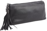 Thumbnail for your product : Gucci black leather fringed tassel clutch