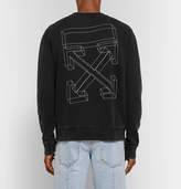 Thumbnail for your product : Off-White Off White Printed Loopback Cotton-Jersey Sweatshirt