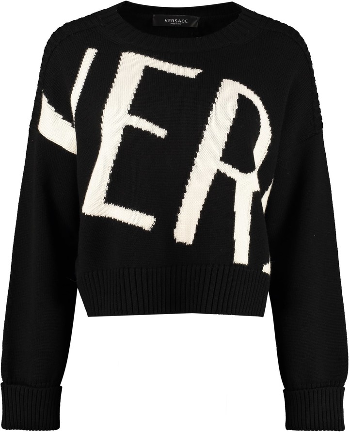 Versace Crew-neck Wool Sweater - ShopStyle