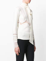 Thumbnail for your product : Ermanno Scervino lace insert longsleeved blouse