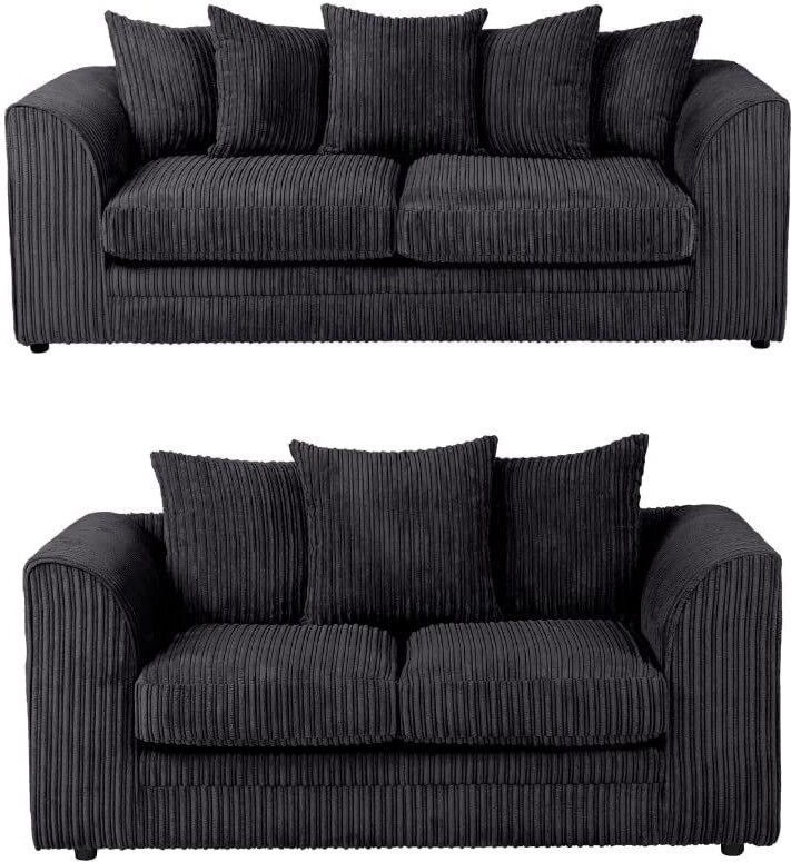 LUXURY LIFE Dylan Jumbo Cord Fabric Sofa Set ShopStyle