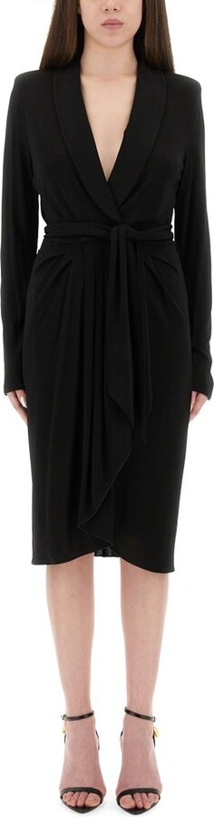 Tom Ford Long Sleeve Wrap Dress