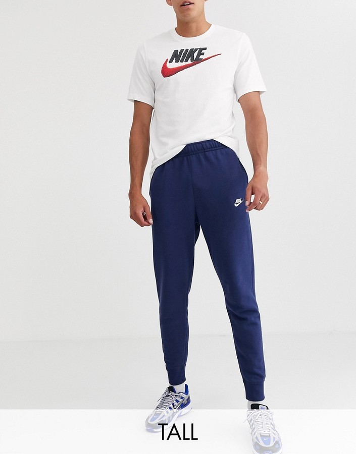 Nike Club cuffed sweatpants in navy - ShopStyle Activewear Pants