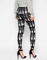 Thumbnail for your product : ASOS Leggings in Plaid Check Print