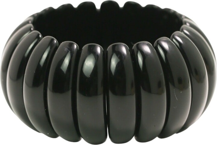 Miss Cecilia The Dome Bangle In Black