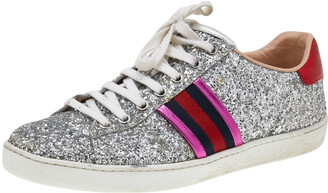 silver gucci sneakers