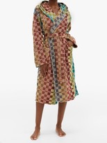 Thumbnail for your product : Missoni Home Yassine Hooded Checked Cotton-terry Robe - Multi