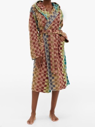 Missoni Home Yassine Hooded Checked Cotton-terry Robe - Multi