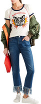 Thumbnail for your product : 3x1 Wm3 Crop Fringe Mid-Rise Straight-Leg Jeans