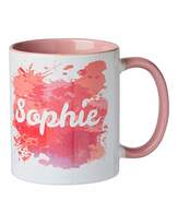 Thumbnail for your product : Fashion World Personalised Colourful Splash Mug