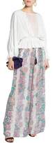 Thumbnail for your product : Just Cavalli Printed Crepe Wide-Leg Pants