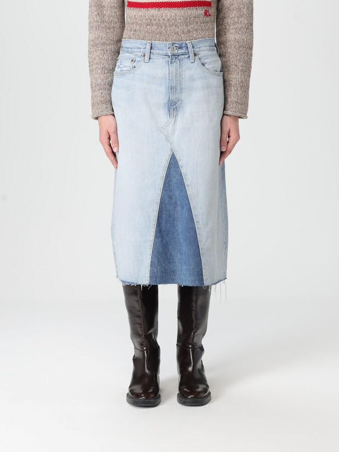 Polo Ralph Lauren Skirt Woman color Denim