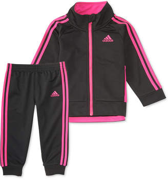 adidas 2-Pc. Tricot Jacket & Jogger Pants Set, Little Girls