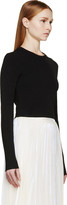 Thumbnail for your product : Proenza Schouler Black Knit Cropped Sweater