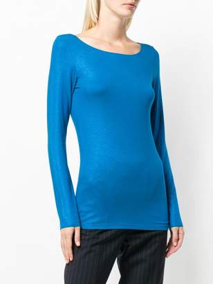 Majestic Filatures long-sleeve fitted sweater