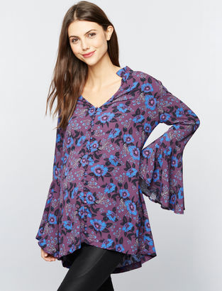 A Pea in the Pod Free People Button Front Maternity Tunic