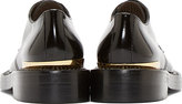 Thumbnail for your product : Marni Black Polished Leather Gold Toecap Derby Shoes