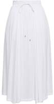 Thumbnail for your product : DKNY Gathered Cady Midi Skirt