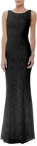 Thumbnail for your product : Alice + Olivia Sachi Open-Back Lace Gown, Gray