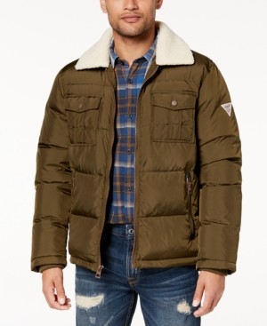 guess quilted bomber jacket