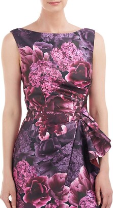 Kay Unger Renzo Floral Column Gown