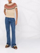 Thumbnail for your product : Polo Ralph Lauren Jacquard-Knit Short-Sleeve Sweater