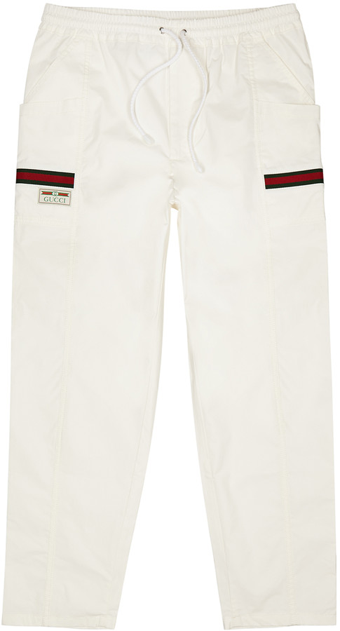 gucci white sweatpants