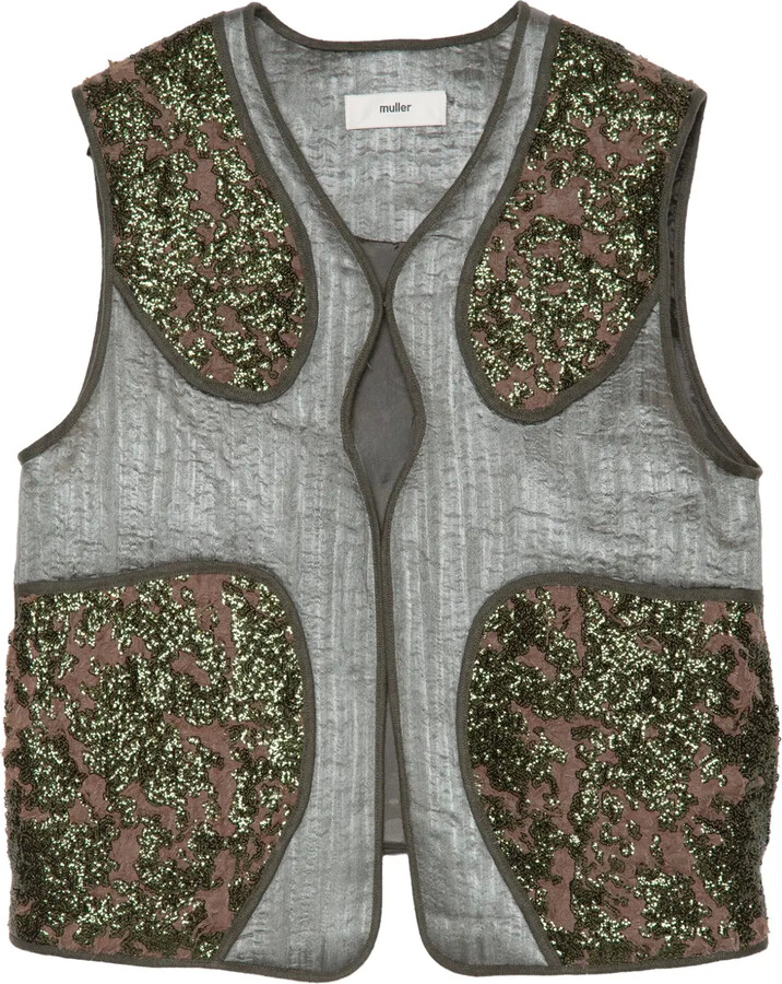 Muller of Yoshio Kubo Radiant sequin-embellished sleeveless vest