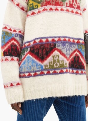 Miu Miu Fair Isle Alpaca Sweater