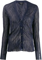 Thumbnail for your product : Theory Crinkle Effect Cardigan