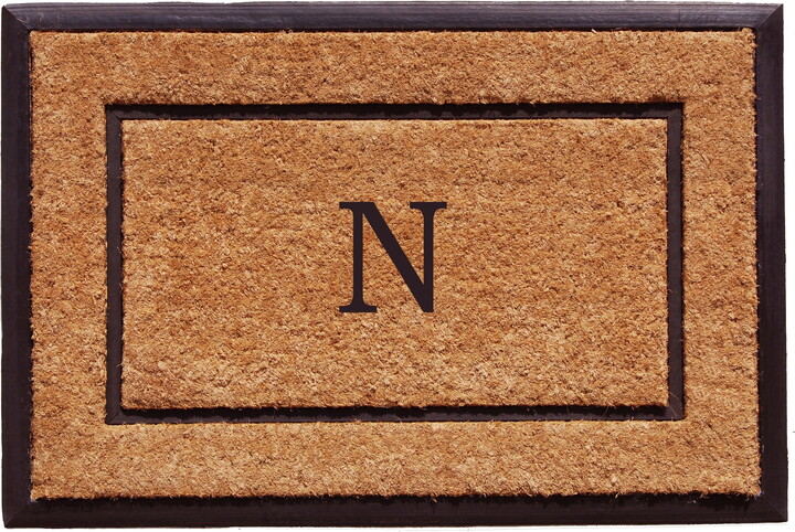 Calloway Mills Traditional Multi-color Coir Living Room Floor Mat, 1' x 2'
