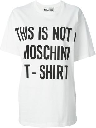 Moschino 'This Is Not A T-Shirt' print T-shirt