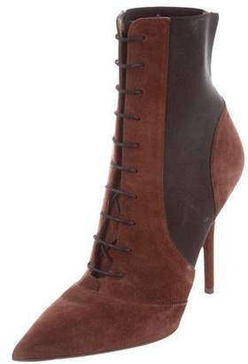 Dolce & Gabbana Suede Pointed-Toe Booties