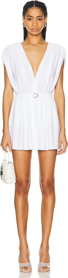 Norma Kamali Athena Pickleball Dress in White