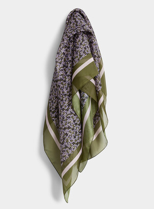 Ichi Large floral heart scarf