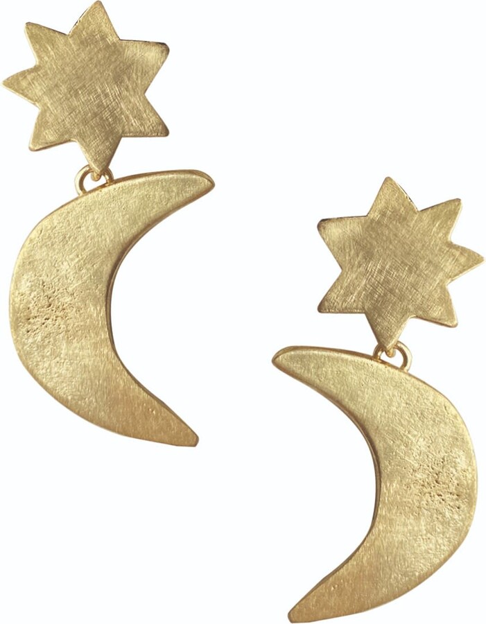 Lovisa Green Statement Celestial Earrings - ShopStyle