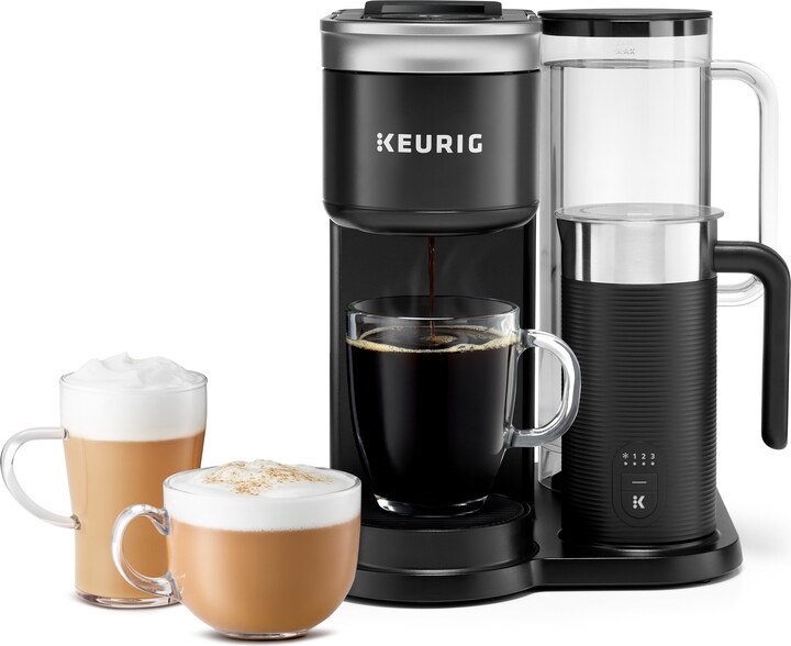 Keurig K-Cafe SMART Single Serve K-Cup Pod Coffee, Latte and Cappuccino Maker, Black