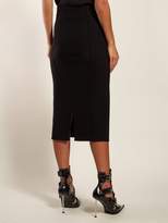 Thumbnail for your product : Alexander McQueen Panelled Pencil Skirt - Womens - Black