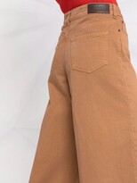 Thumbnail for your product : Victoria Beckham Cropped Wide-Leg Trousers