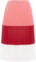 Hugo Boss Visena pleated colour block skirt