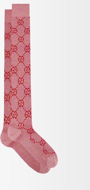 gucci pink and green socks