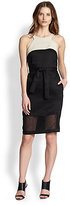 Thumbnail for your product : L'Agence Belted Cut-Out Dress