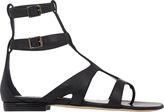 Thumbnail for your product : Manolo Blahnik Eliza Gladiator Sandals-Black