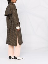 Thumbnail for your product : Fendi FF-logo print coat