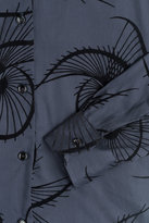 Thumbnail for your product : Agnona Cotton Shirt with Velvet Appliqué