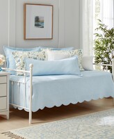 Thumbnail for your product : Laura Ashley Solid Trellis Cotton 4 Piece Daybed Set