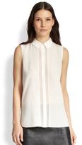 Thumbnail for your product : Vince Silk Sleeveless Shirt